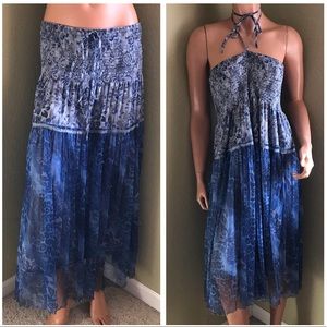 LAPIS Boho Maxi Skirt or MIDI Dress